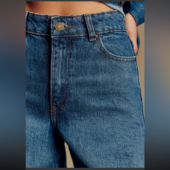 [Tailored] Sezane The Wide Leg Trousers Deep Blue - Size 6 - Picture 2 of 2